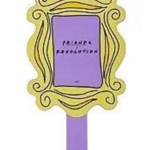 Friends X Revolution Iconic Purple & Yellow Decorative Hand Mirror